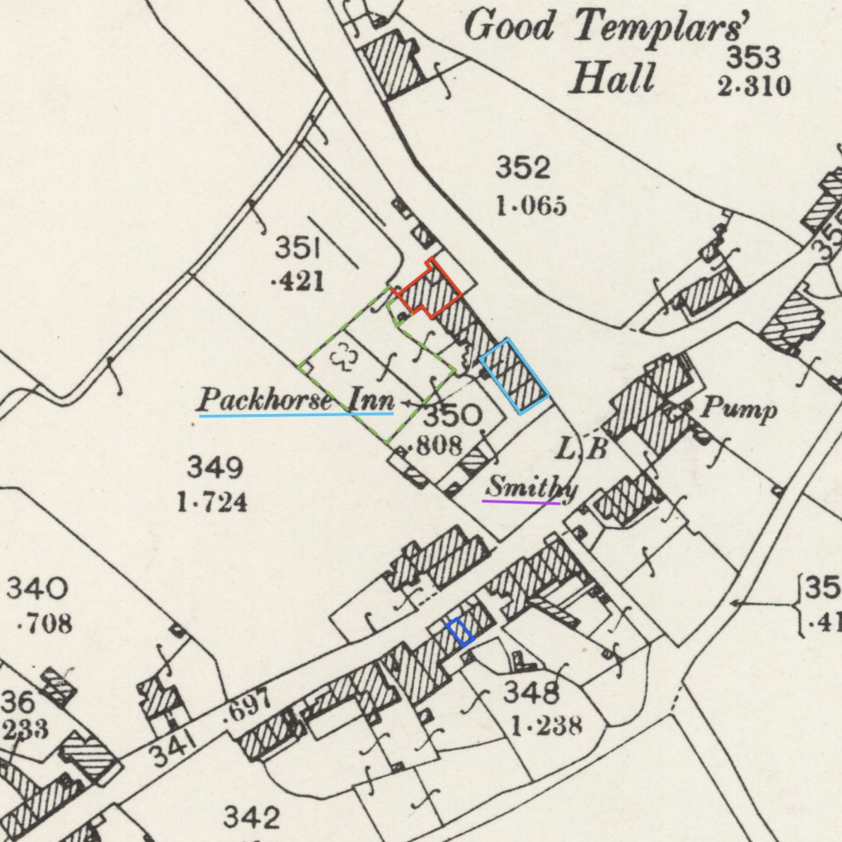 4GG William Bowness, Blacksmith, & 5GG William Bowness, Ag Lab, and their homes in Low Seaton, Cumberland, 1841