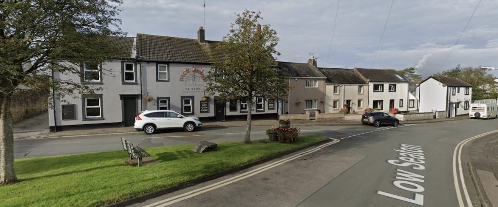 Pack Horse Inn and Low Seaton Cottages, home to the Bowness Blacksmith family during the 19th Century